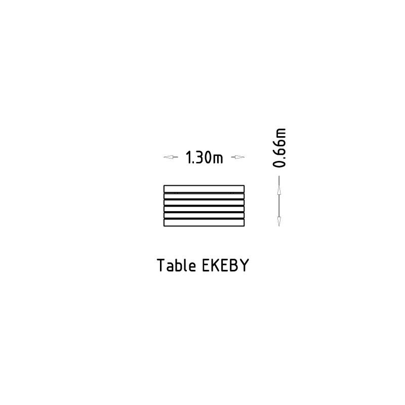 HAGS Ekeby Standard Table (Color: Green/Black) (8037100)