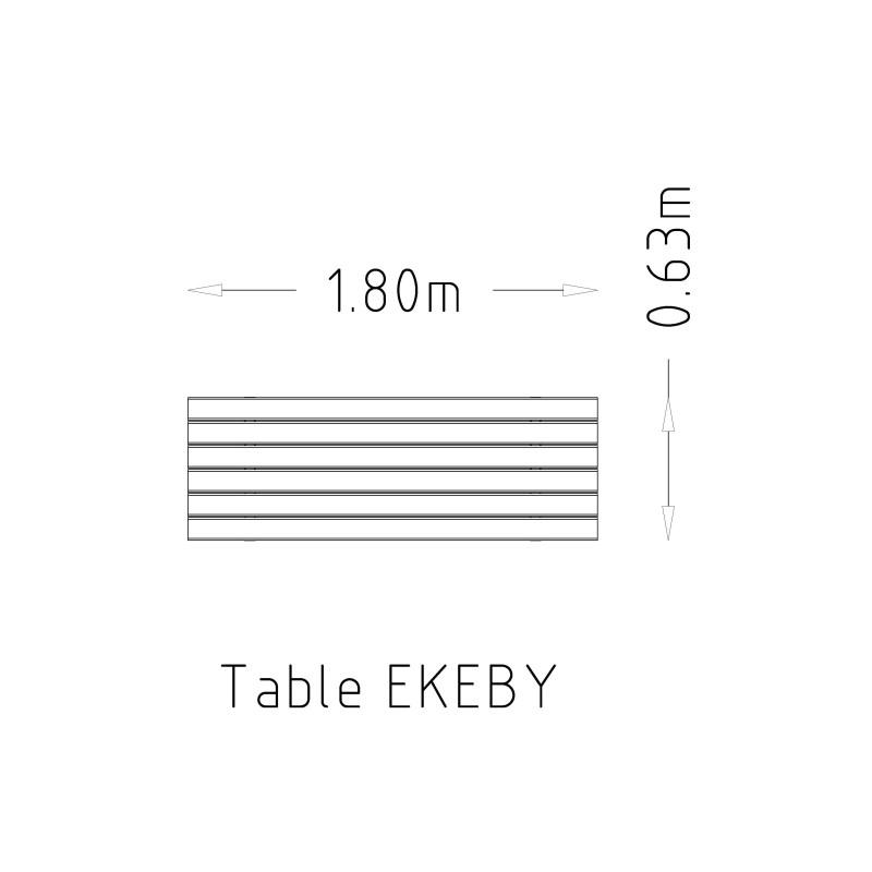 HAGS Ekeby Standard Table (Color: Black | Recycled Plastic) (8064362)