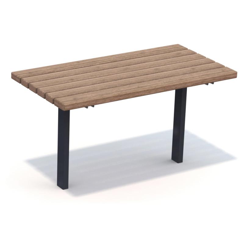 HAGS Ekeby Standard Table for Setting in Concrete Front view