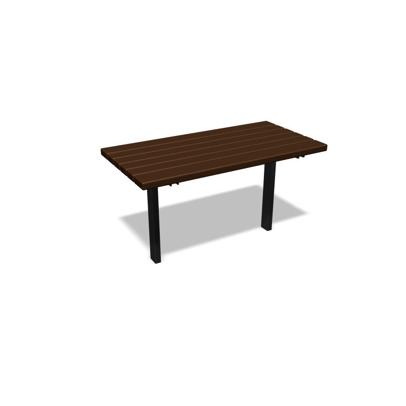 HAGS Ekeby Standard Table for Setting in Concrete (Color: Black | Recycled Plastic) (8064366)