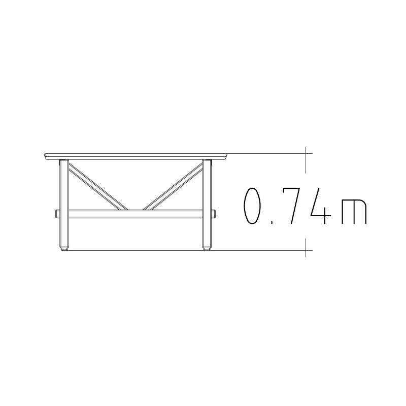 HAGS England Standard Table (Color: Dark Brown) (8037045)