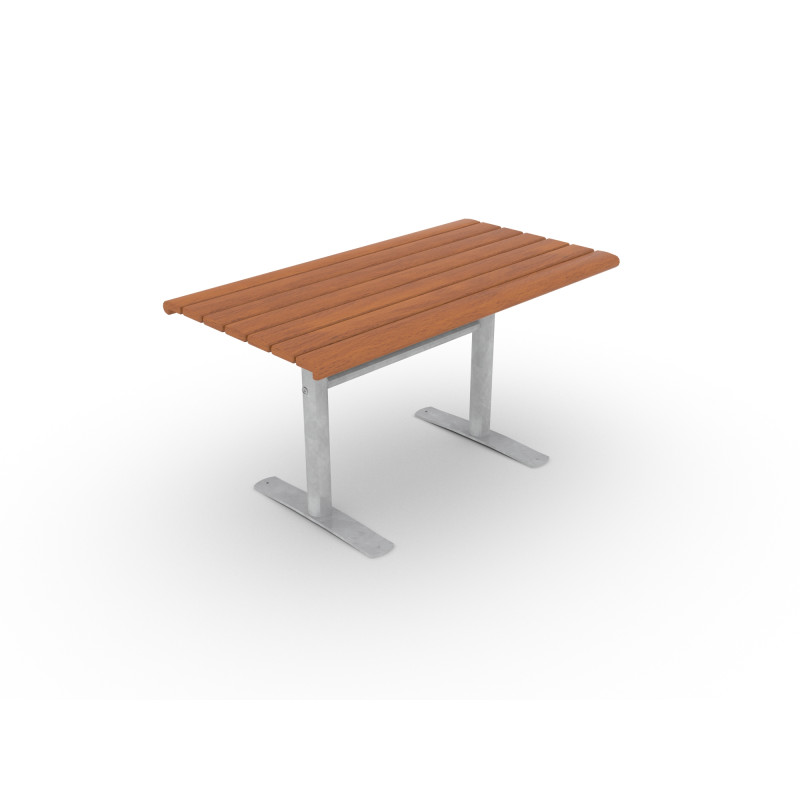 HAGS table hardwood standard - freestanding (color: brown/galvanized)