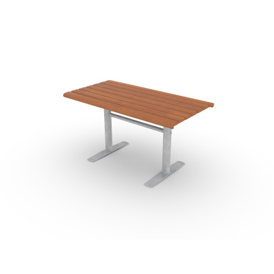 HAGS table hardwood standard - freestanding (color: brown/galvanized)