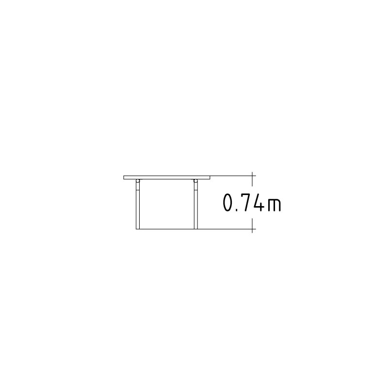 HAGS table Rörkröken Standard - for setting in concrete (color: green/black)
