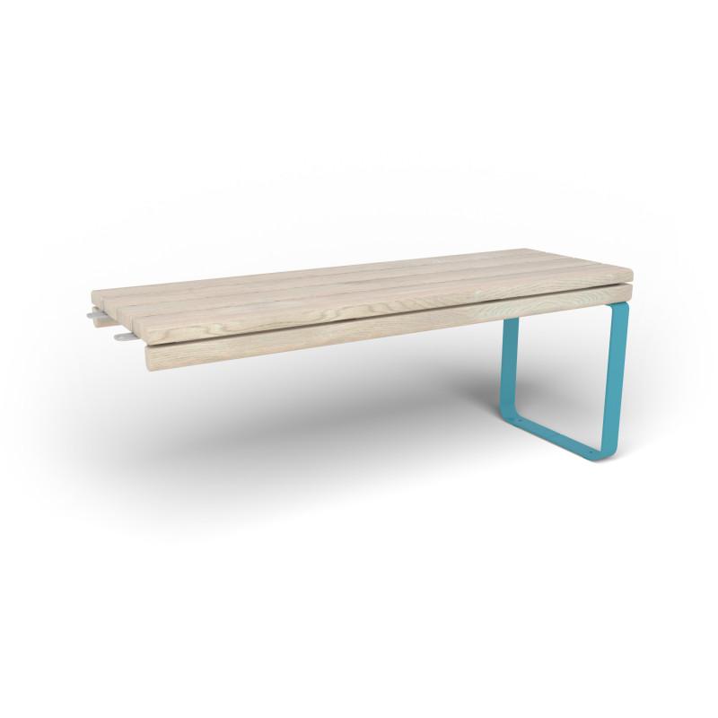 HAGS Rosenlund Standard Modular Narrow Table 1 Side (Color: Blue) (8080078)