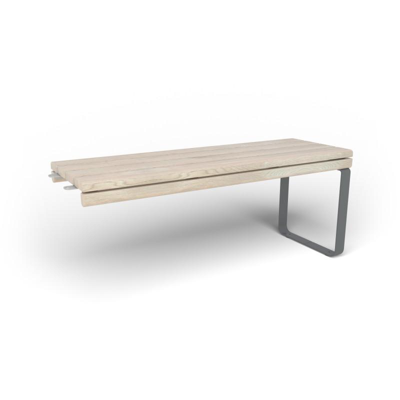 HAGS Rosenlund Standard Modular Narrow Table 1 Side (Color: Dark Grey) (8080079)