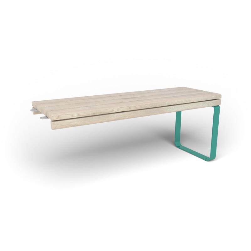 HAGS Rosenlund Standard Modular Narrow Table 1 Side (Color: Green/Cream White) (8080077)