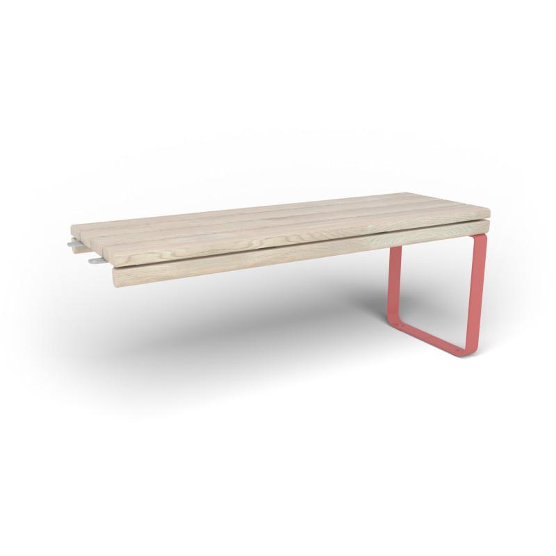 HAGS Rosenlund Standard Modular Narrow Table 1 Side (Color: Red) (8080076)