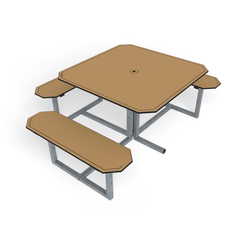 HAGS table Skagen picnic table HPL standard Front view