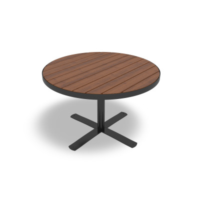 HAGS Table Sofiero Round Large Standard - Freestanding (Colour: Dark Brown/Black)