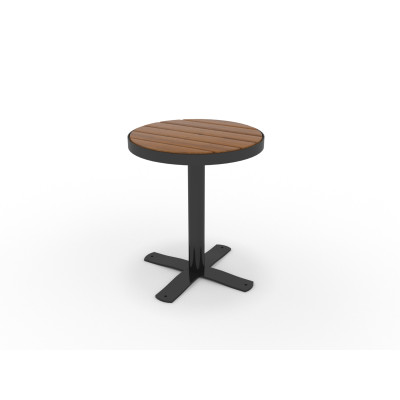 HAGS Table Sofiero Round Standard - Freestanding (Colour: Dark Brown/Black)