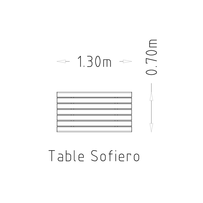 HAGS Table Sofiero Standard - Freestanding (Colour: Dark Brown/Black)