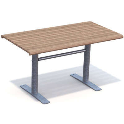 HAGS table Sofiero Standard - freestanding (color: dark brown/galvanized)
