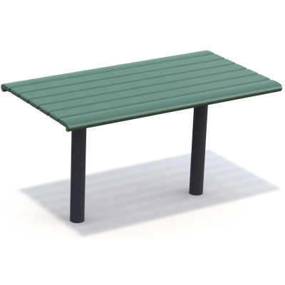 HAGS table Sofiero Standard - for setting in concrete (color: green/black)