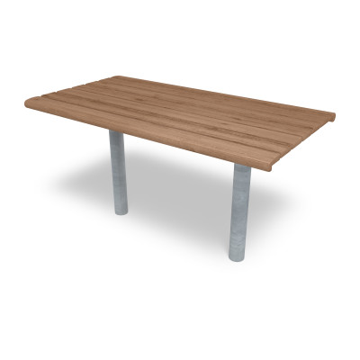 HAGS table Sofiero Thermo Standard - for setting in concrete (color: galvanized)