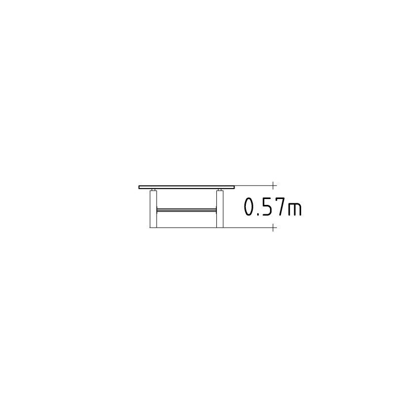 HAGS Table Stjerneborg Standard - Freestanding (Colour: Dark Brown)