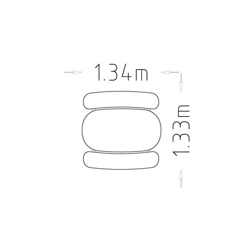 HAGS Tabletop for Picnic Table / Play Table Banana 8002653 Standard (Color: Brown) (8016694)