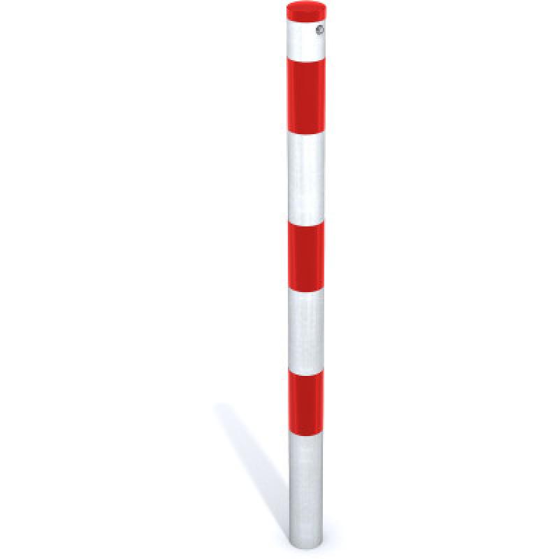HAGS Traffic Post with Integrated Lock Standard (Color: Red/White) (8012759)